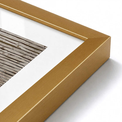 [Color:Polished Gold], Picture of art in a Polished Gold frame at an angle