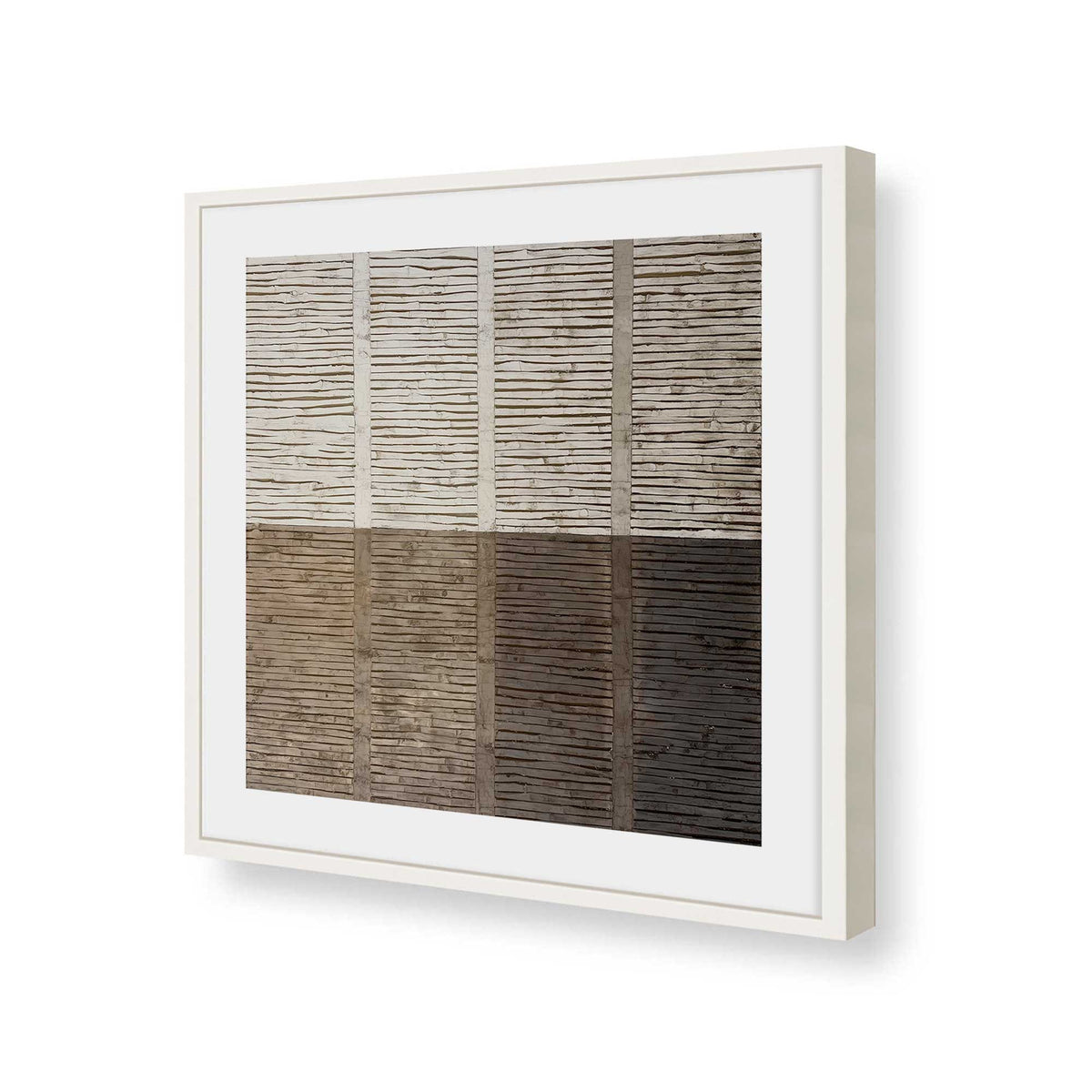 [Color:Opaque White], Picture of art in a Opaque White frame of the corner