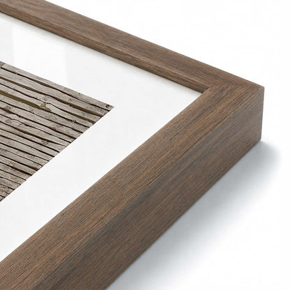 [Color:Walnut], Picture of art in a Walnut frame at an angle