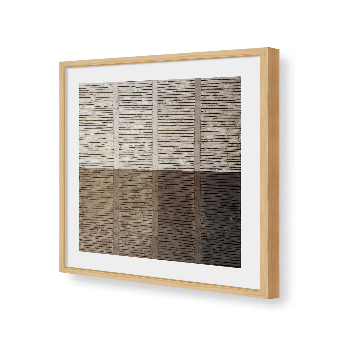 [Color:American Maple], Picture of art in a American Maple frame of the corner