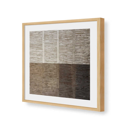 [Color:American Maple], Picture of art in a American Maple frame of the corner