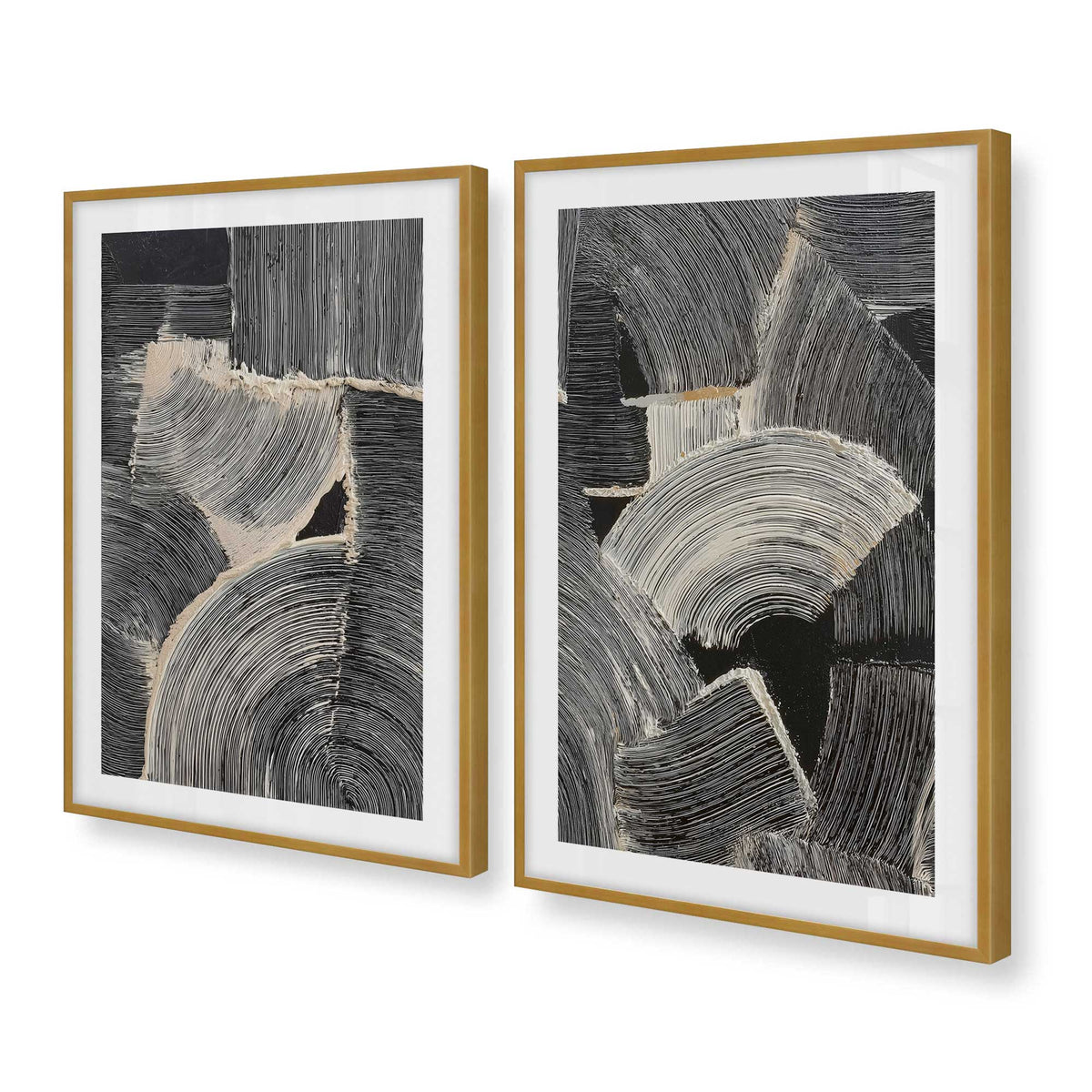 [Color:Polished Gold], Picture of art in a Polished Gold frame at an angle
