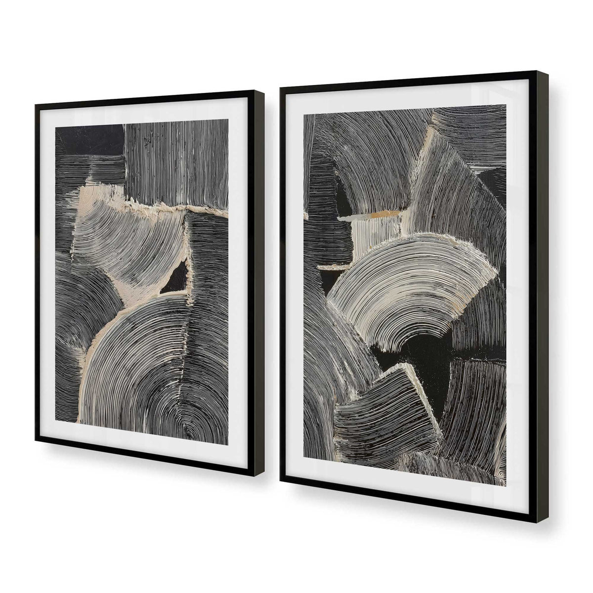 [Color:Satin Black], Picture of art in a Satin Black frame at an angle
