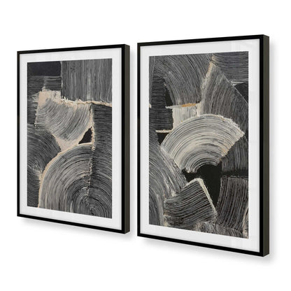[Color:Satin Black], Picture of art in a Satin Black frame at an angle