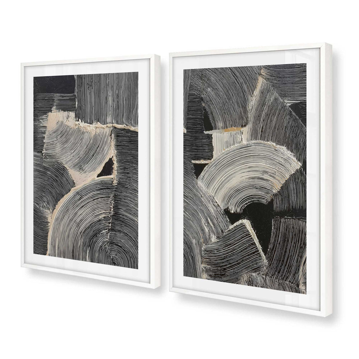 [Color:Opaque White], Picture of art in a Opaque White frame at an angle