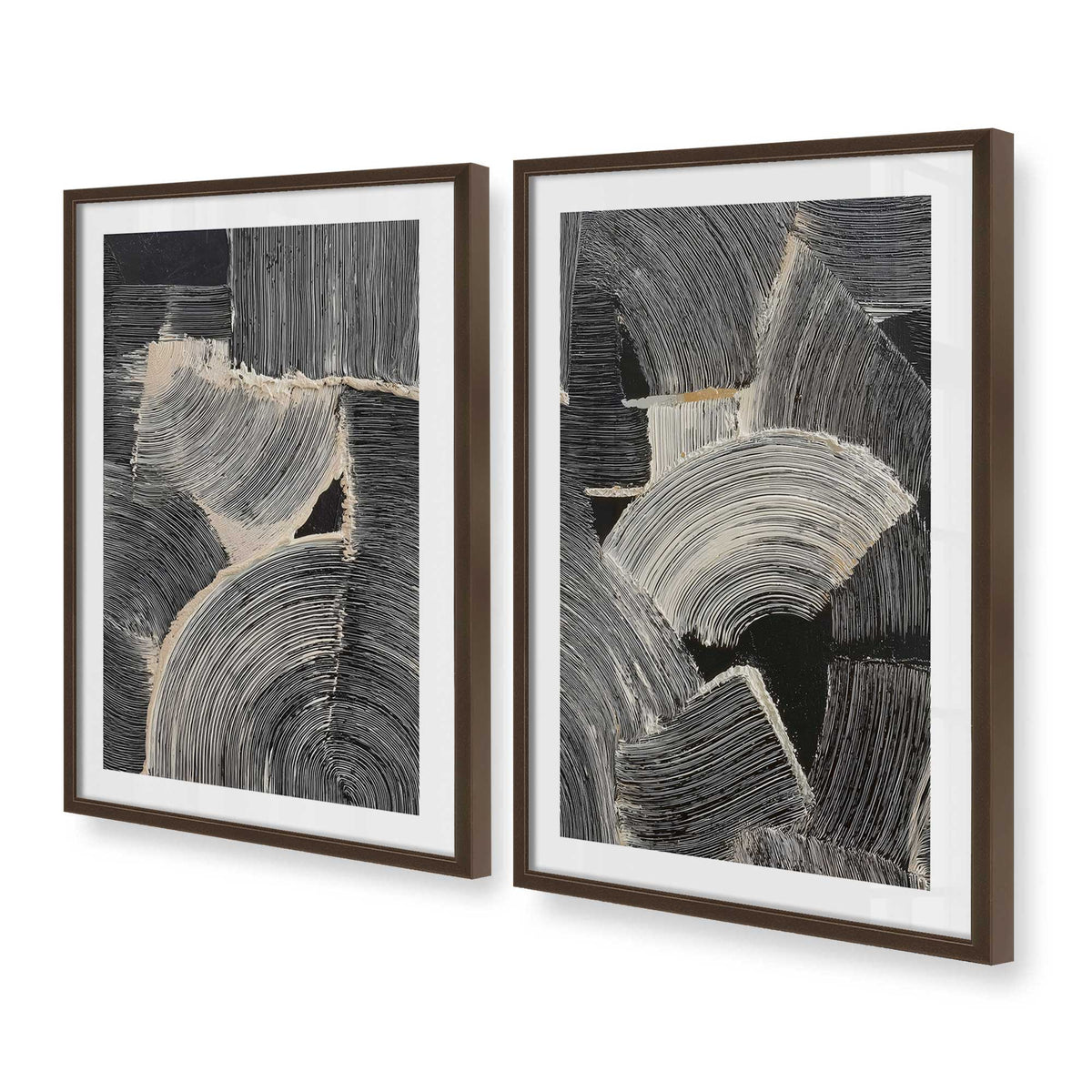 [Color:Belvinder Brown], Picture of art in a Belvinder Brown frame at an angle
