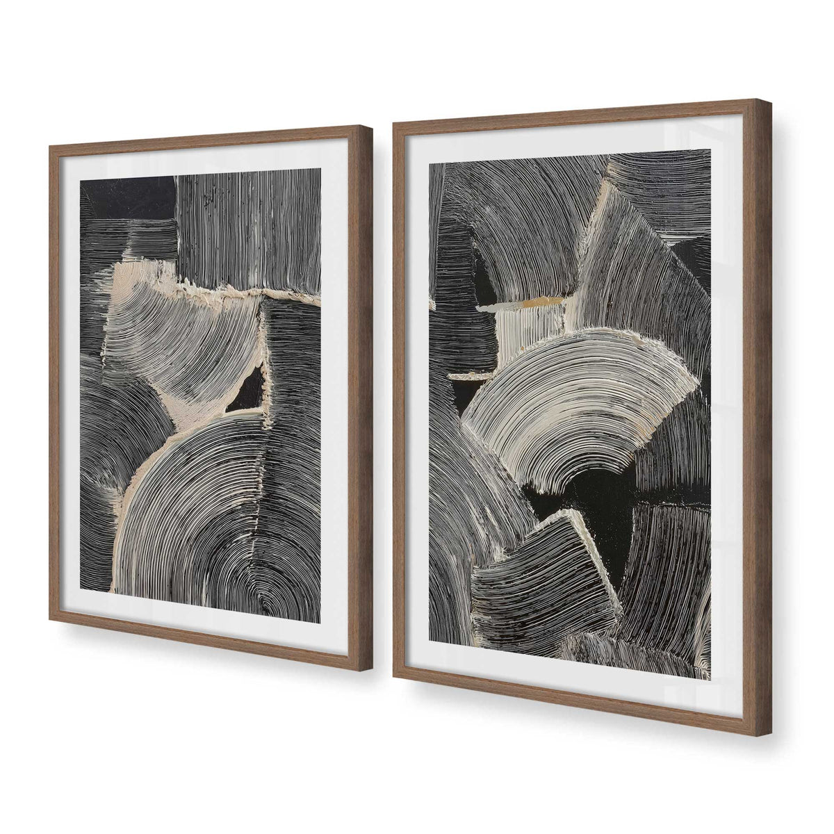 [Color:Walnut], Picture of art in a Walnut frame at an angle