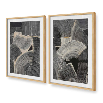 [Color:American Maple], Picture of art in a American Maple frame at an angle