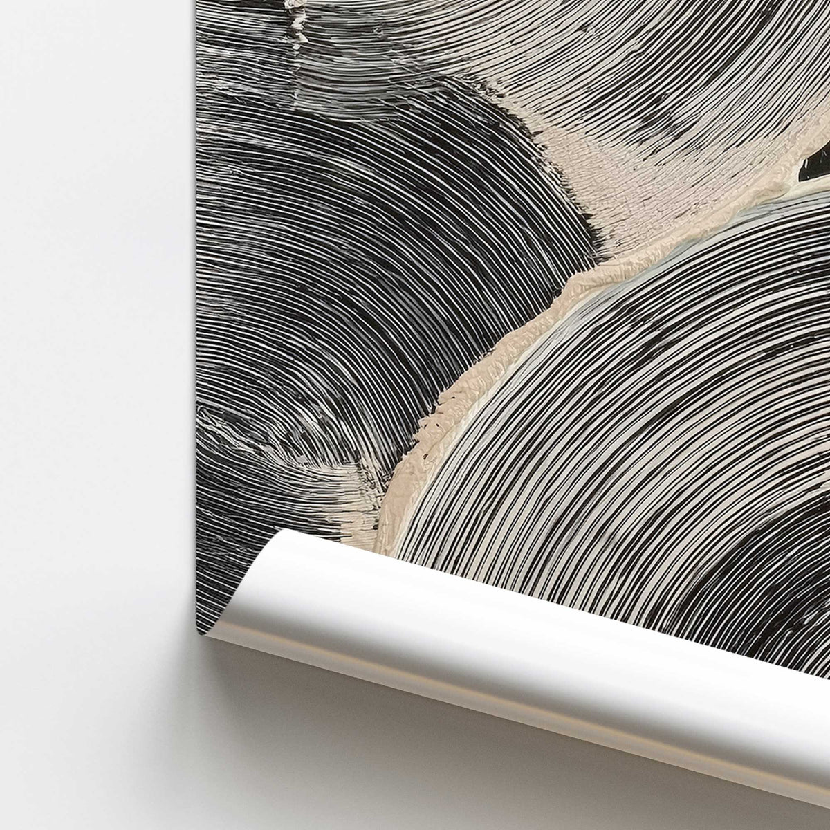 [color:Rolled Print], Picture of close up of art