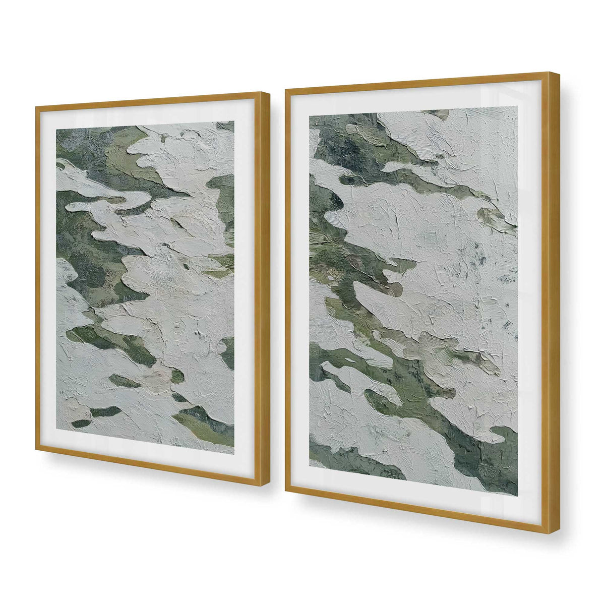 [Color:Polished Gold], Picture of art in a Polished Gold frame at an angle