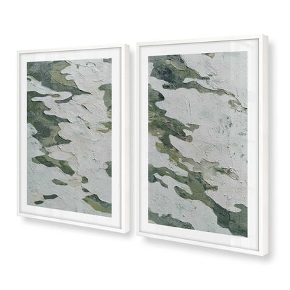 [Color:Opaque White], Picture of art in a Opaque White frame at an angle