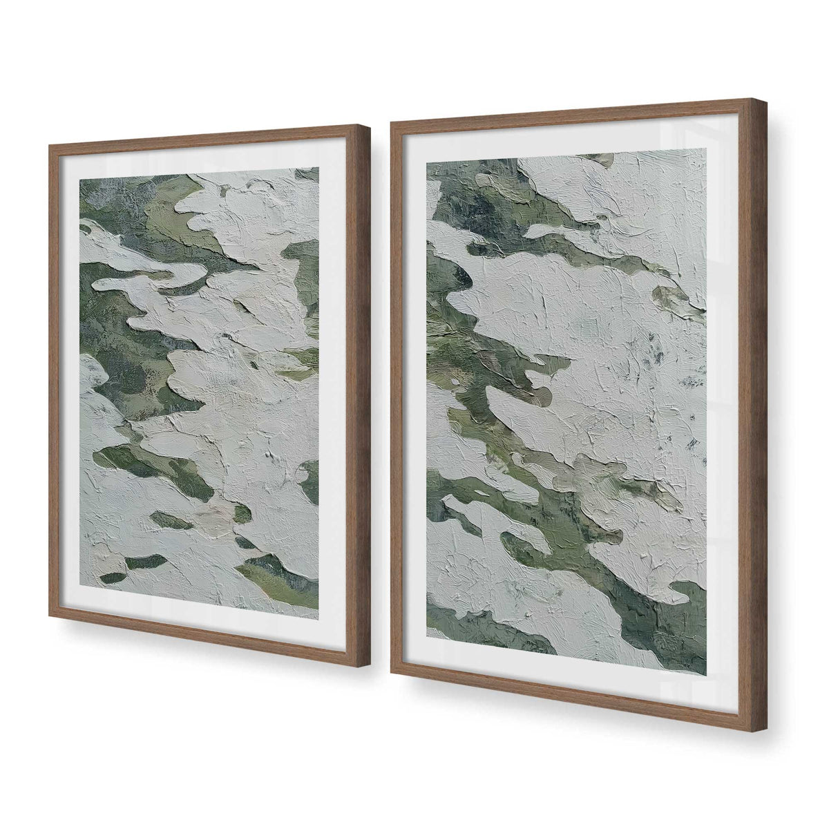 [Color:Walnut], Picture of art in a Walnut frame at an angle