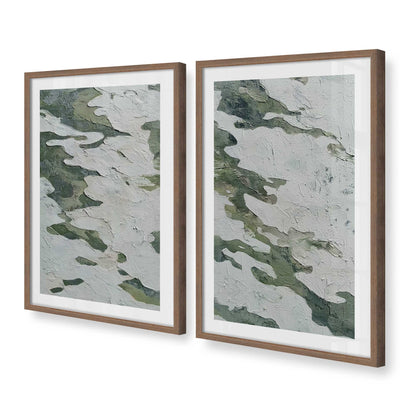 [Color:Walnut], Picture of art in a Walnut frame at an angle