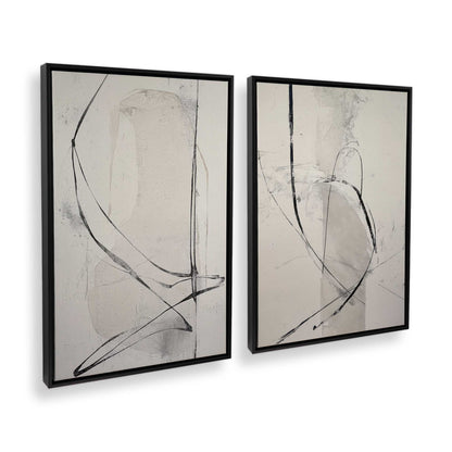 [Color:Satin Black], Picture of art in a Satin Black frame at an angle