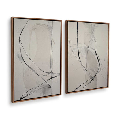 [Color:Walnut], Picture of art in a Walnut frame at an angle