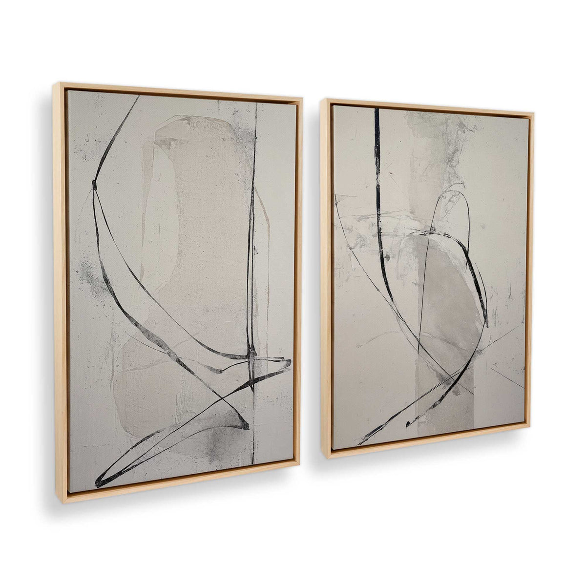 [Color:American Maple], Picture of art in a American Maple frame at an angle