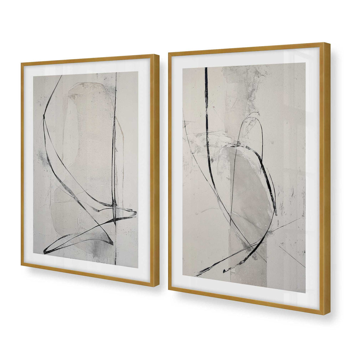 [Color:Polished Gold], Picture of art in a Polished Gold frame at an angle
