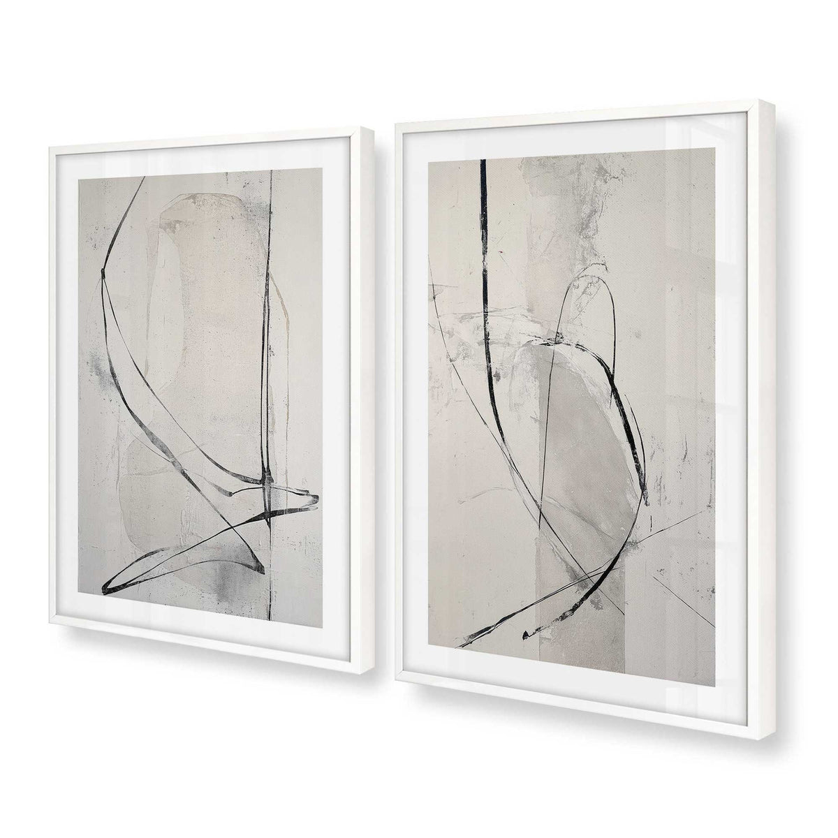 [Color:Opaque White], Picture of art in a Opaque White frame at an angle
