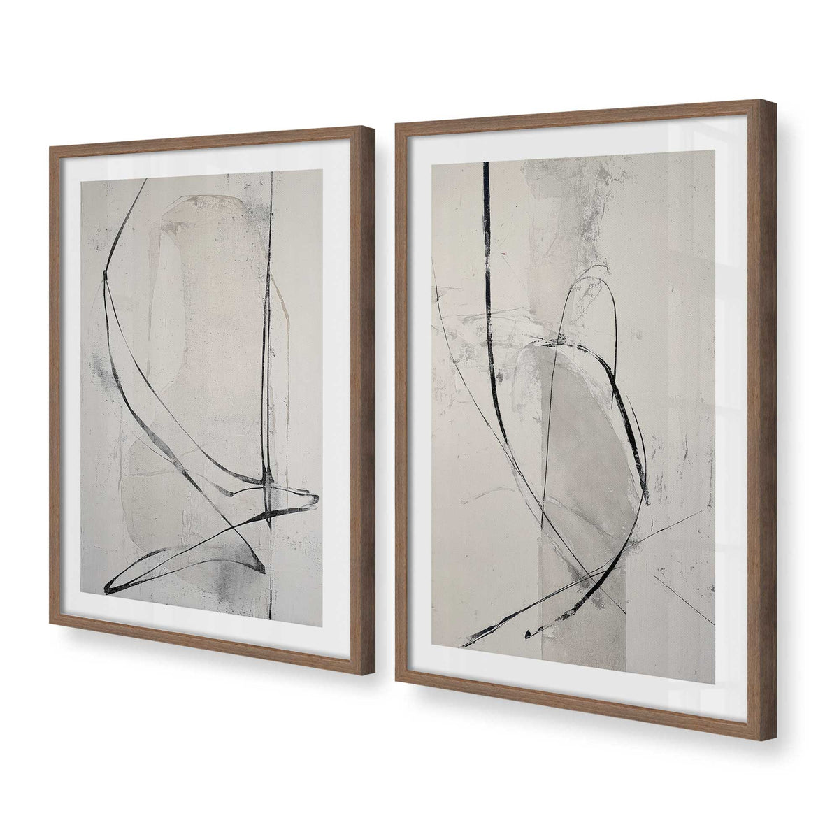 [Color:Walnut], Picture of art in a Walnut frame at an angle