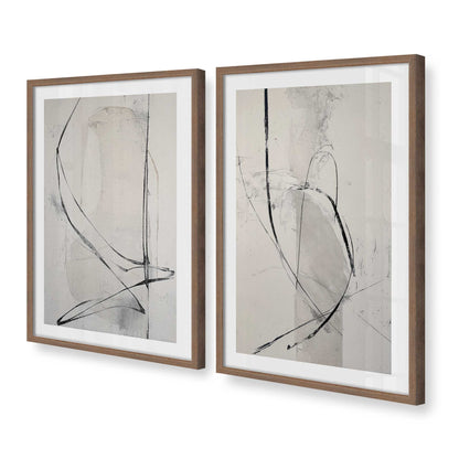 [Color:Walnut], Picture of art in a Walnut frame at an angle