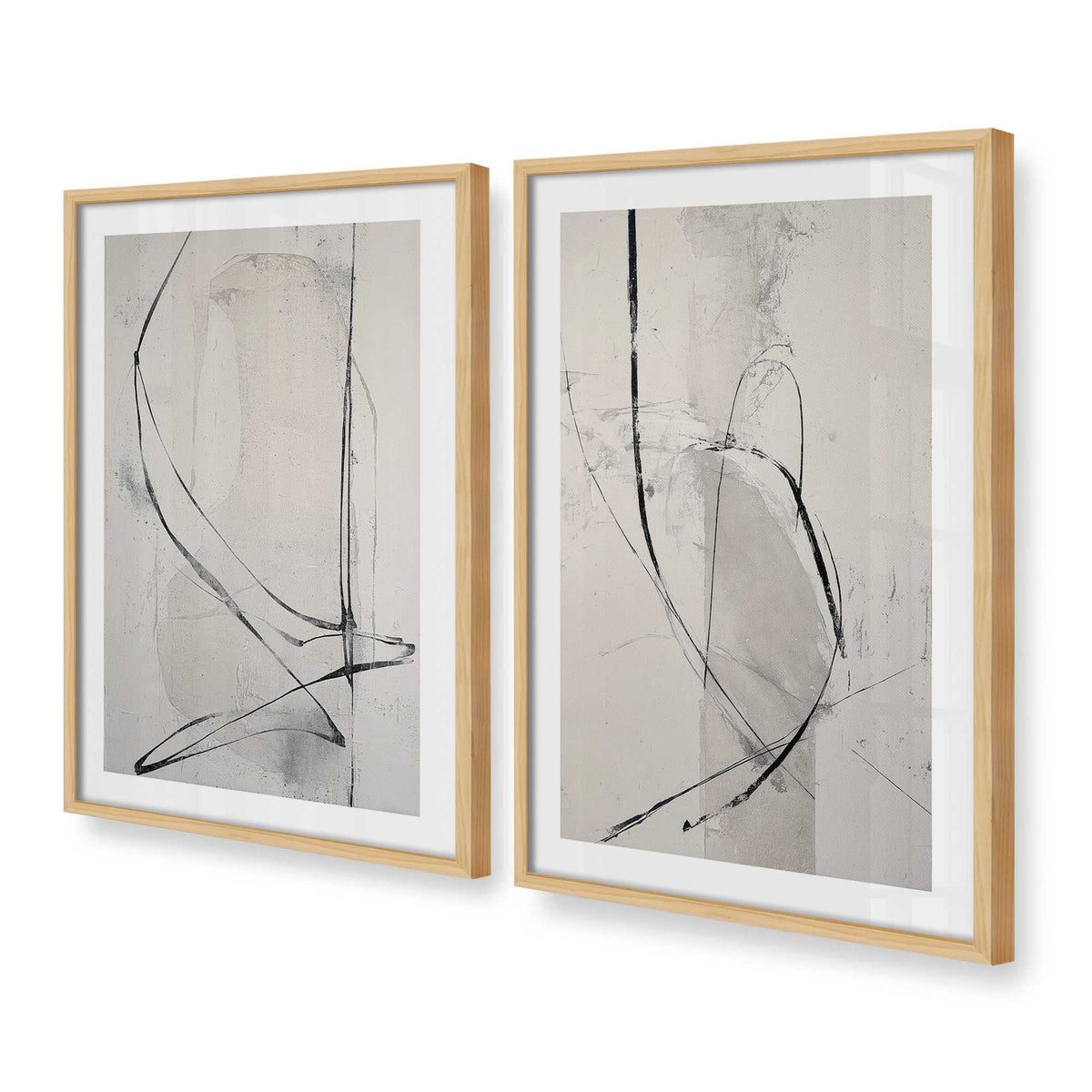 [Color:American Maple], Picture of art in a American Maple frame at an angle