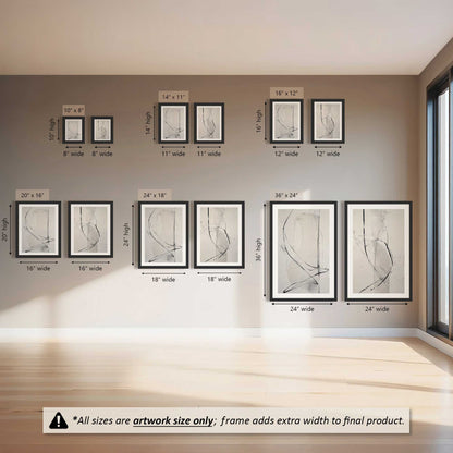 Measured Silence Set of 2 Prints