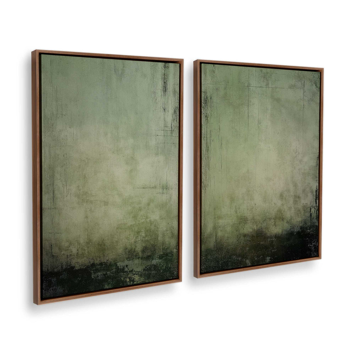 [Color:Walnut], Picture of art in a Walnut frame at an angle