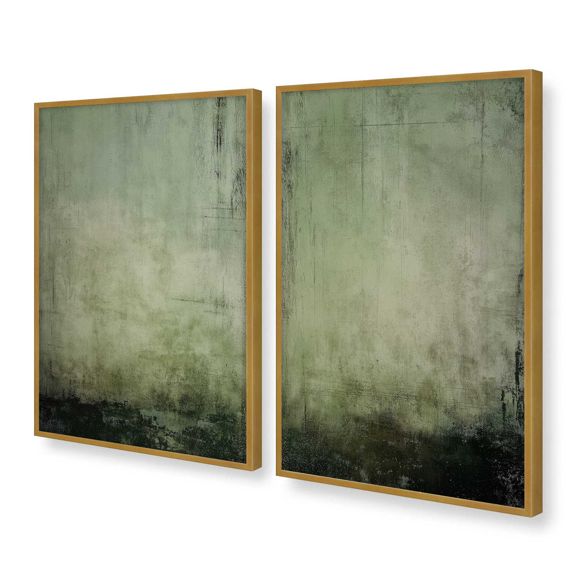 [Color:Polished Gold], Picture of art in a Polished Gold frame at an angle