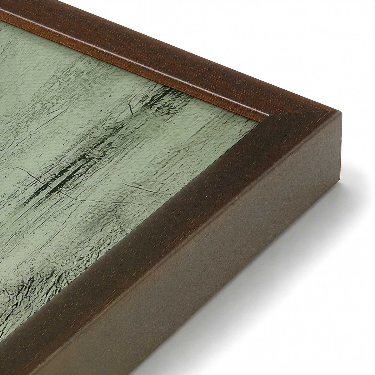 [Color:Belvinder Brown], Picture of art in a Belvinder Brown frame of the corner