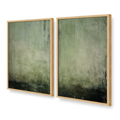 [Color:American Maple], Picture of art in a American Maple frame at an angle