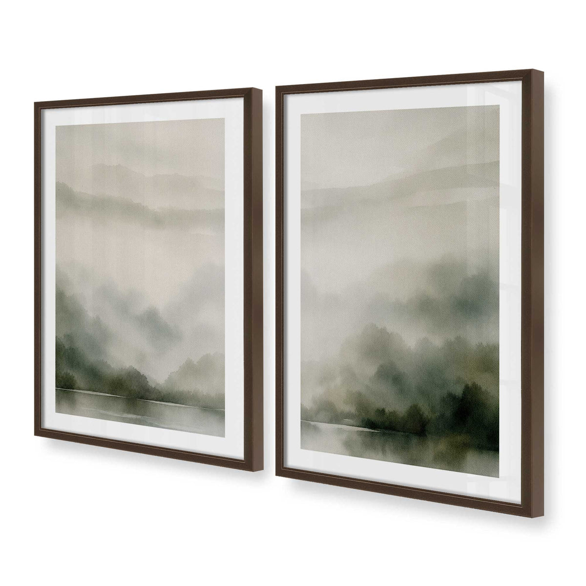 [Color:Belvinder Brown], Picture of art in a Belvinder Brown frame at an angle