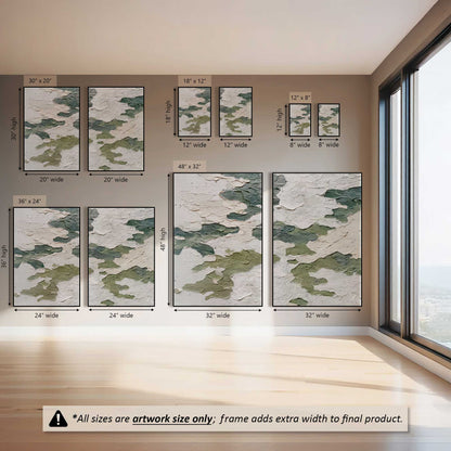 Pale Meadow Forms, Set of 2 Prints on Canvas