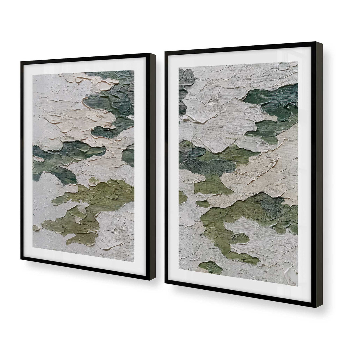 [Color:Satin Black], Picture of art in a Satin Black frame at an angle