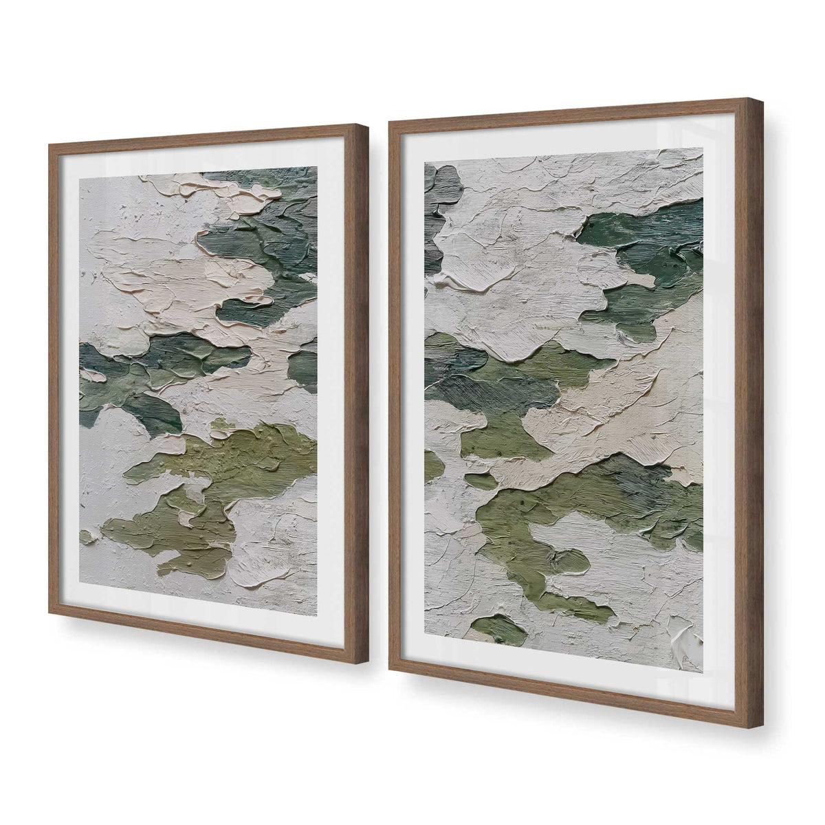 [Color:Walnut], Picture of art in a Walnut frame at an angle