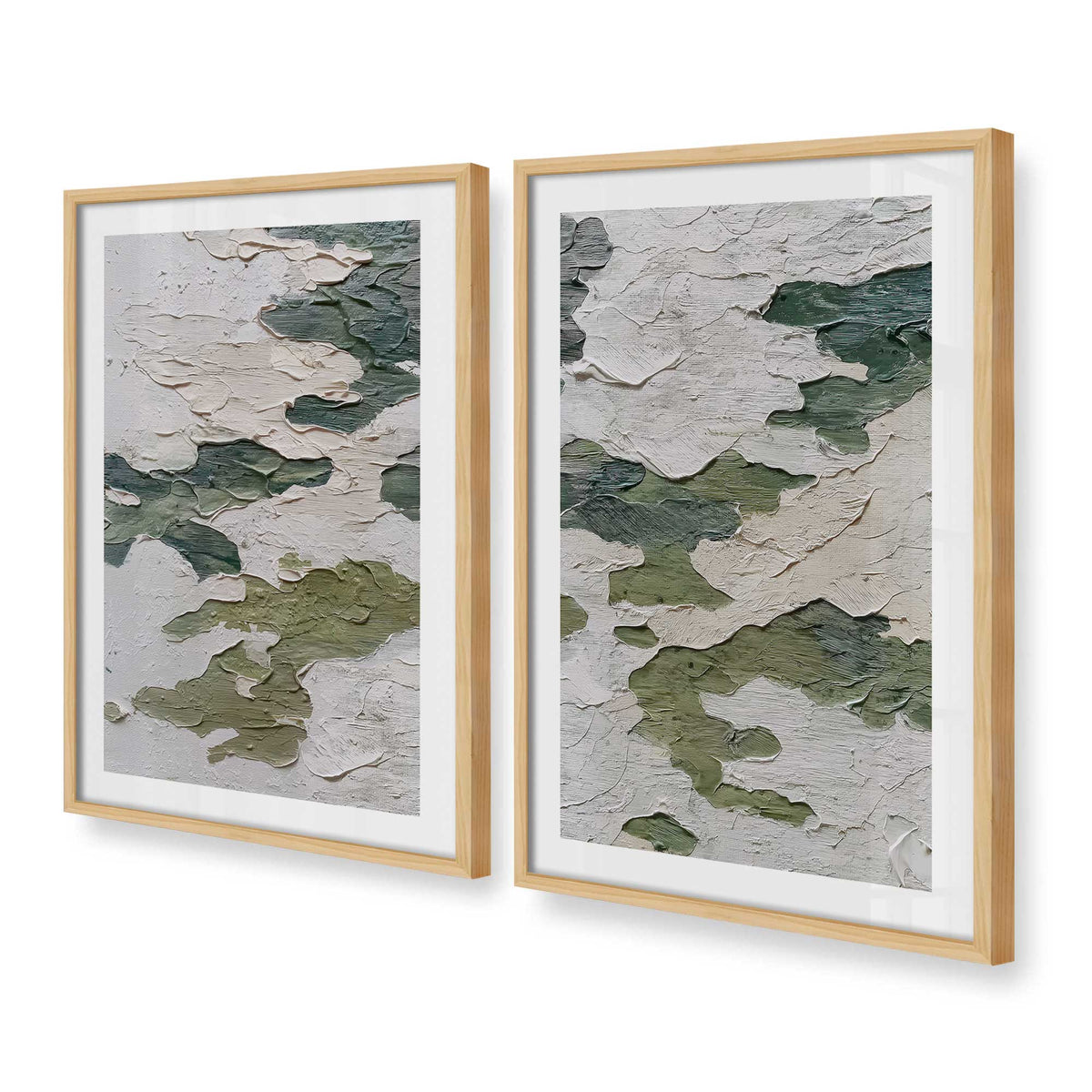[Color:American Maple], Picture of art in a American Maple frame at an angle