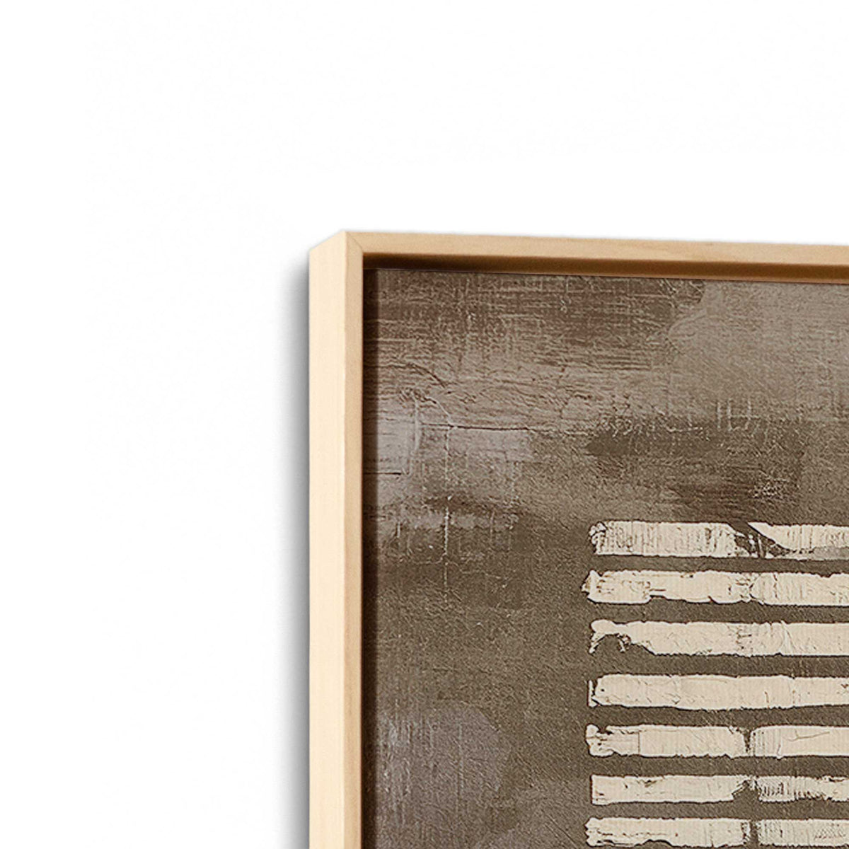 [Color:American Maple], Picture of art in an American Maple frame at an angle