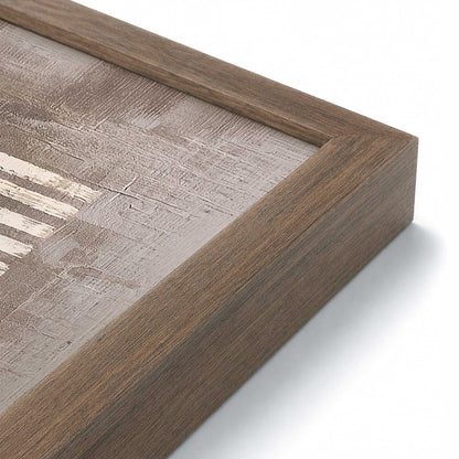 [Color:Walnut], Picture of art in a Walnut frame of the corner