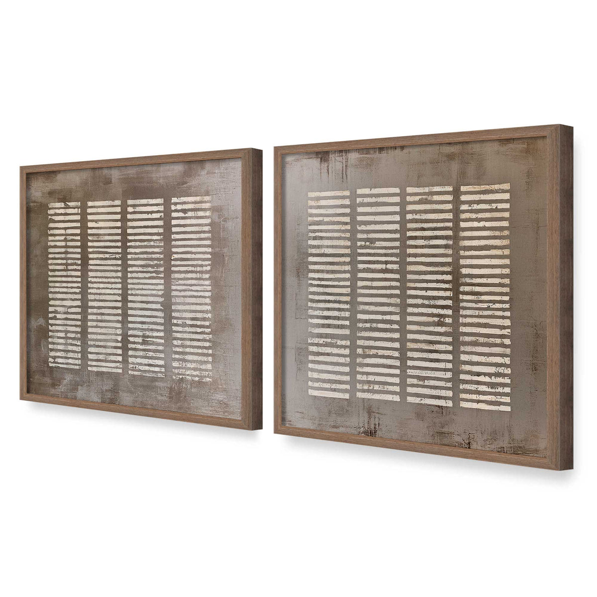 [Color:Walnut], Picture of art in a Walnut frame at an angle