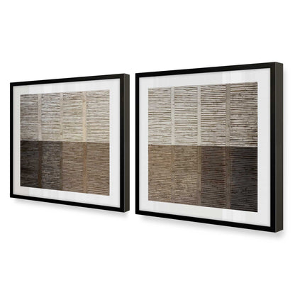 [Color:Satin Black], Picture of art in a Satin Black frame at an angle