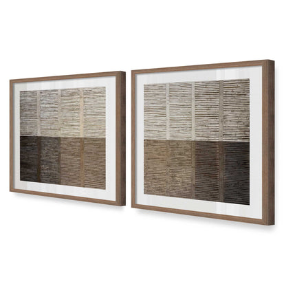 [Color:Walnut], Picture of art in a Walnut frame at an angle