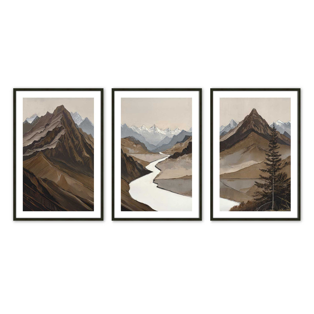 [Color:Satin Black], Picture of art in a Satin Black frame