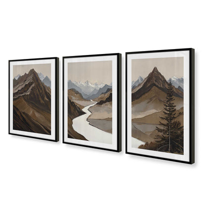 [Color:Satin Black], Picture of art in a Satin Black frame at an angle