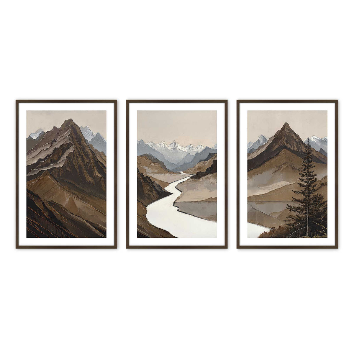 [Color:Belvinder Brown], Picture of art in a Belvinder Brown frame