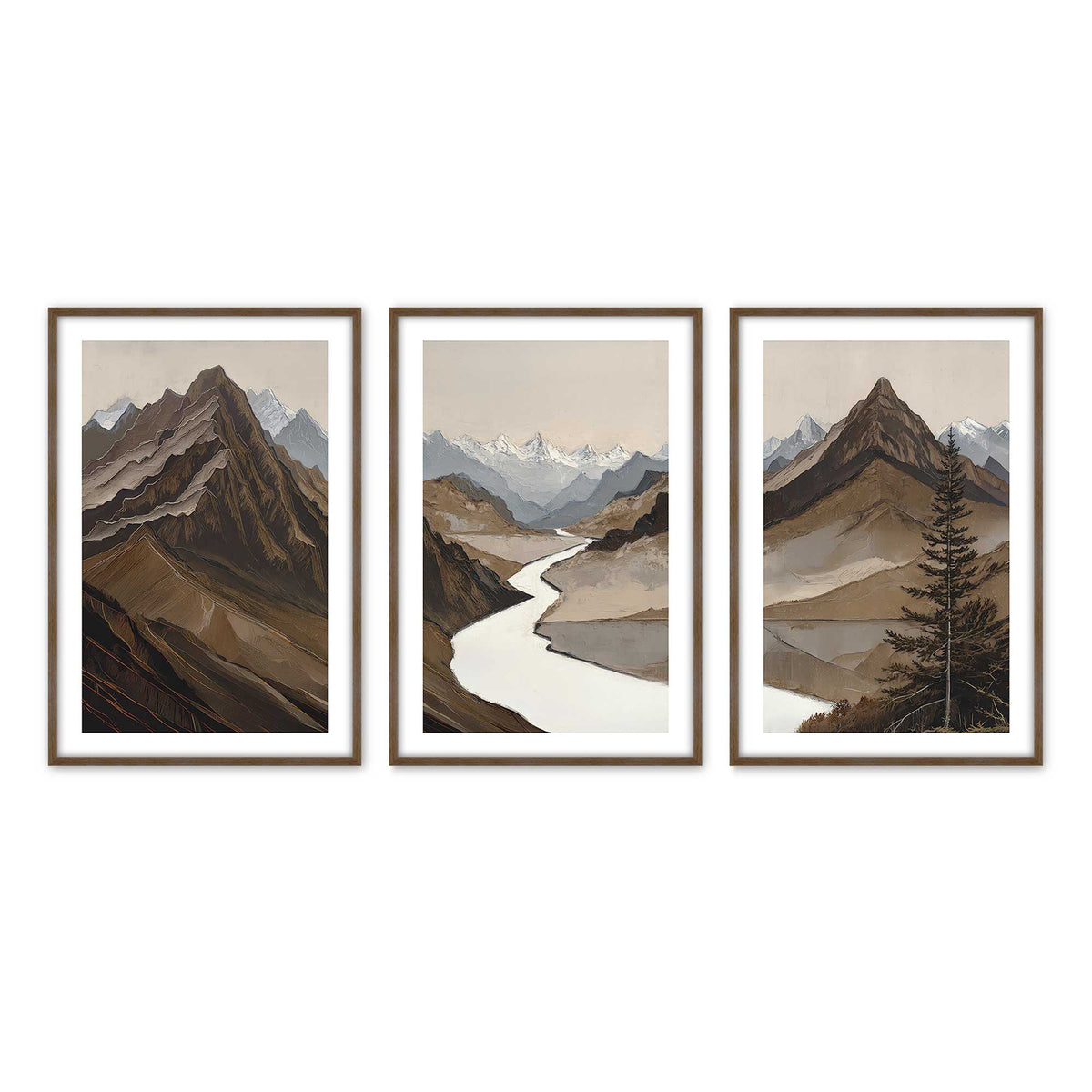 [Color:Walnut], Picture of art in a Walnut frame