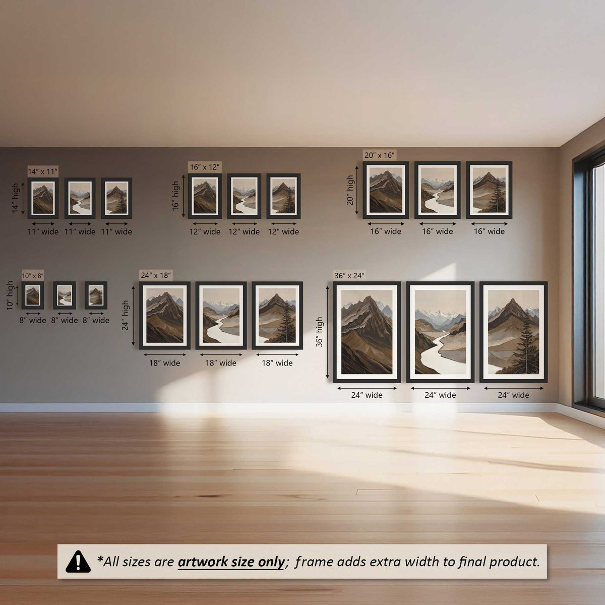 Earthen Summit Set of 3 Prints