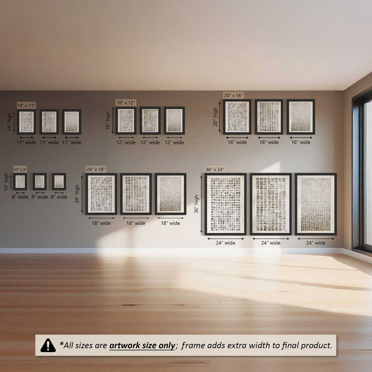 Faded Index Set of 3 Prints