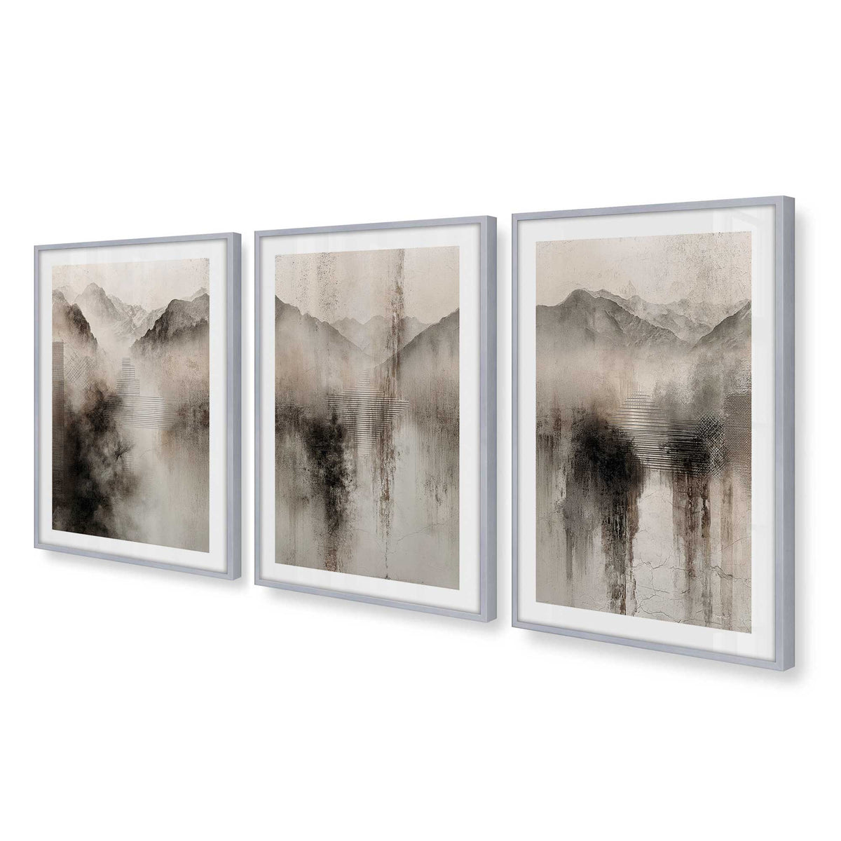 [Color:Polished Chrome], Picture of art in a Polished Chrome frame at an angle