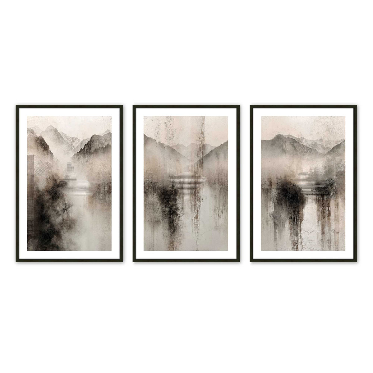 [Color:Satin Black], Picture of art in a Satin Black frame