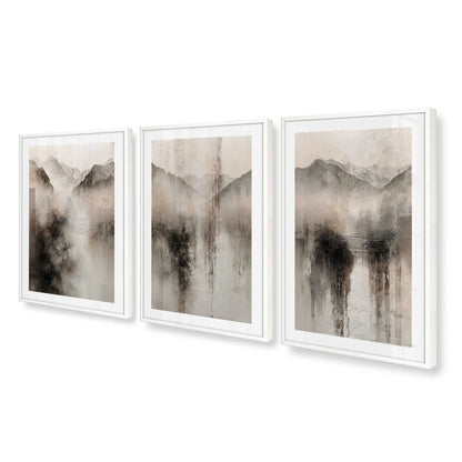 [Color:Opaque White], Picture of art in an Opaque White frame at an angle