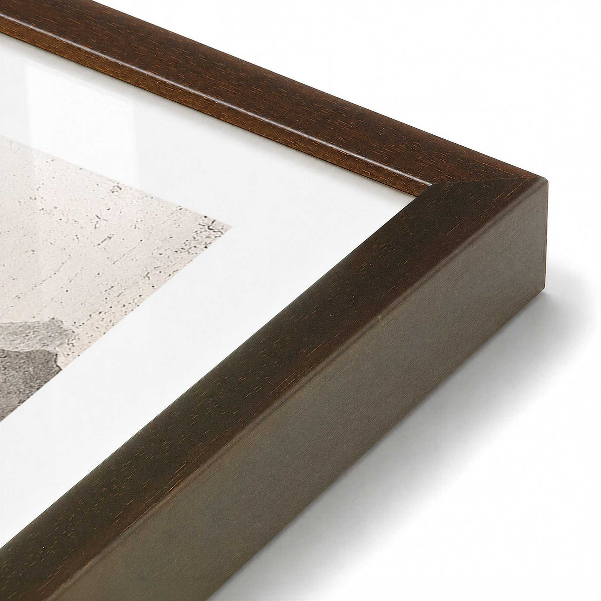 [Color:Belvinder Brown], Picture of art in a Belvinder Brown frame of the corner